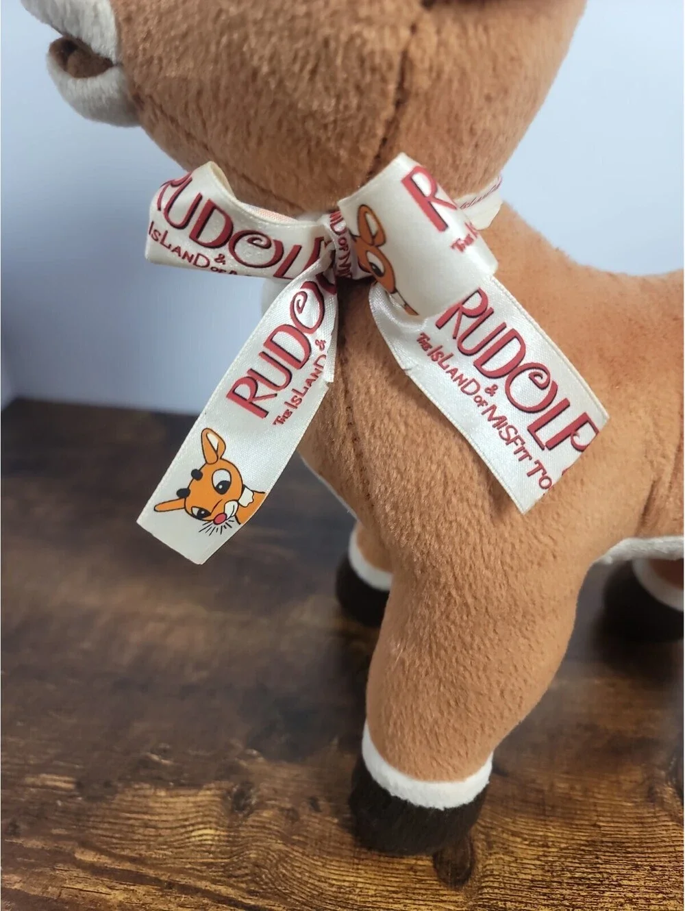 Rudolph Reindeer Island Of Misfit Toys RARE Teenage ANTLERS Plush CVS Satin Bow